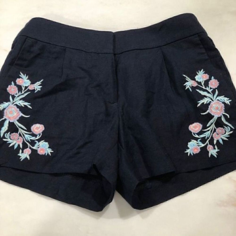 NWT‎ LOFT Embroidered Shorts